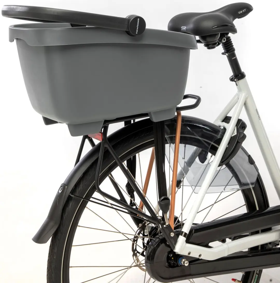 New Looxs Clipper Fietsmand Hond 28L - Antraciet