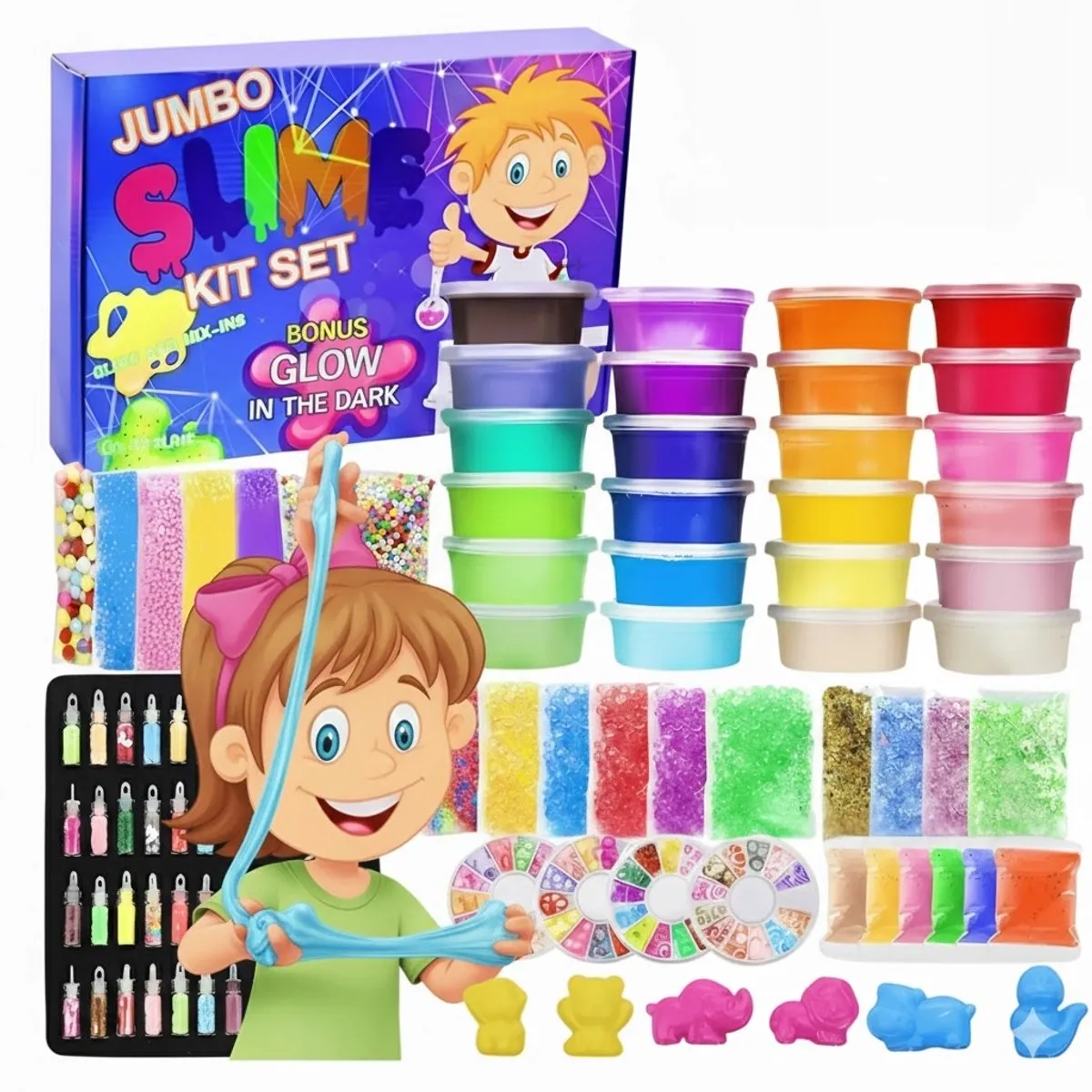 Jumbo Slijmpakket 120 Stuks - Multicolor
