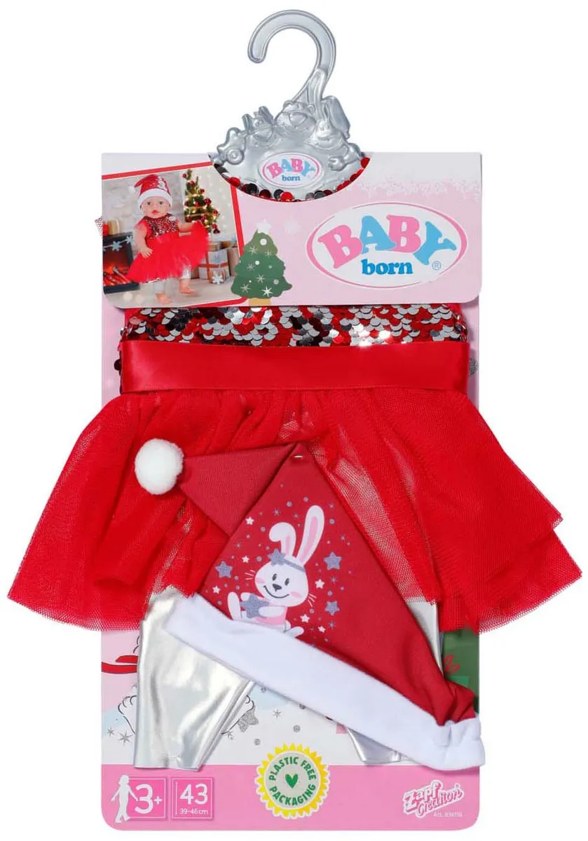 Baby Born Kerstjurk 43cm - Multi