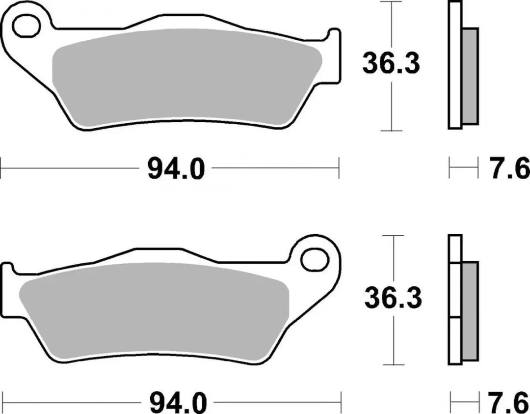 SBS Plaquette de frein Benelli 450 BX 671RSI - Bronze