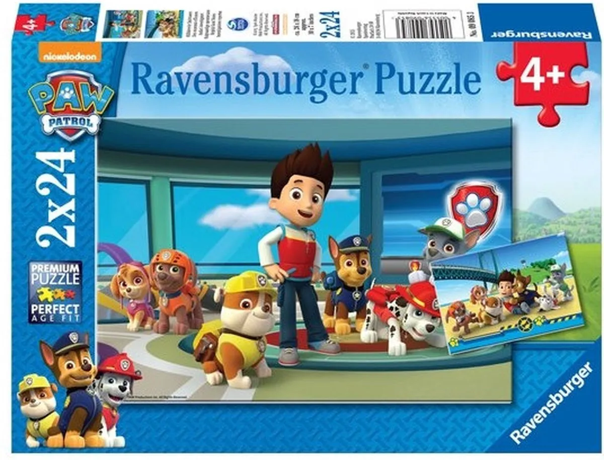 Ravensburger PAW Patrol Hulpvaardige Speurneuzen Puzzel 2x24 Stuks - Multicolor