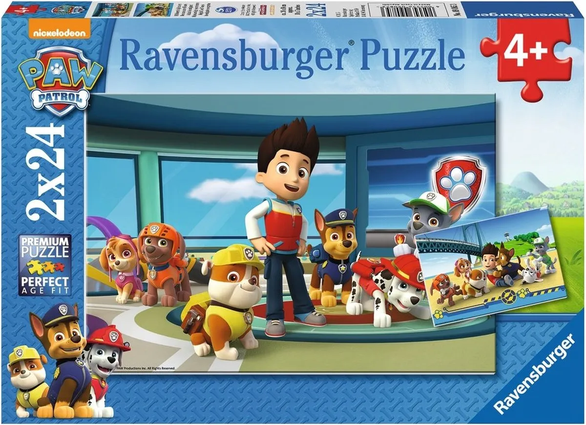 Ravensburger PAW Patrol Hulpvaardige Speurneuzen Puzzel 2x24 Stuks - Multicolor