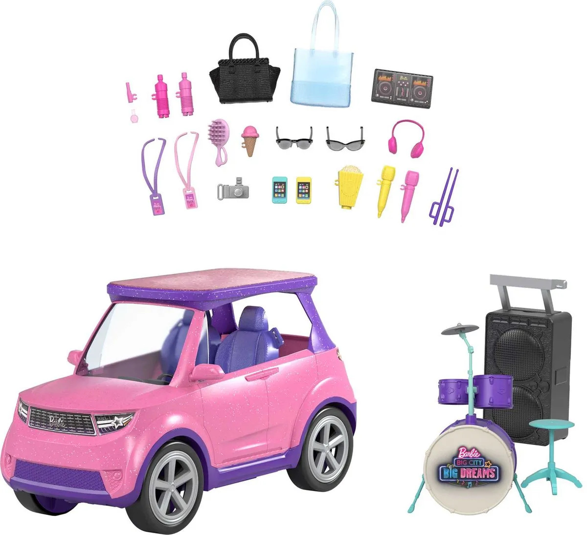 Barbie Big City Big Dreams Auto GYJ25 - Roze