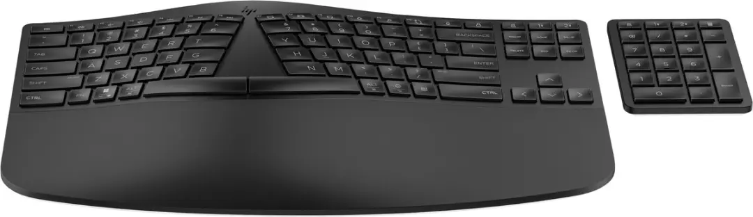 HP 965 BLK ERGONOMIC WL KBD toetsenbord Thuis RF-draadloos + Bluetooth Zwart