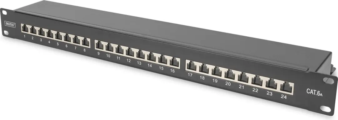 Digitus DN-91624S-EA-B Netwerkpatchpaneel 24 Poorten CAT 6A