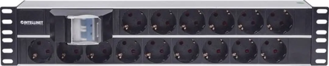 Intellinet 714051 19 inch Patchkaststekkerdoos 15x - 2 HE - Zwart