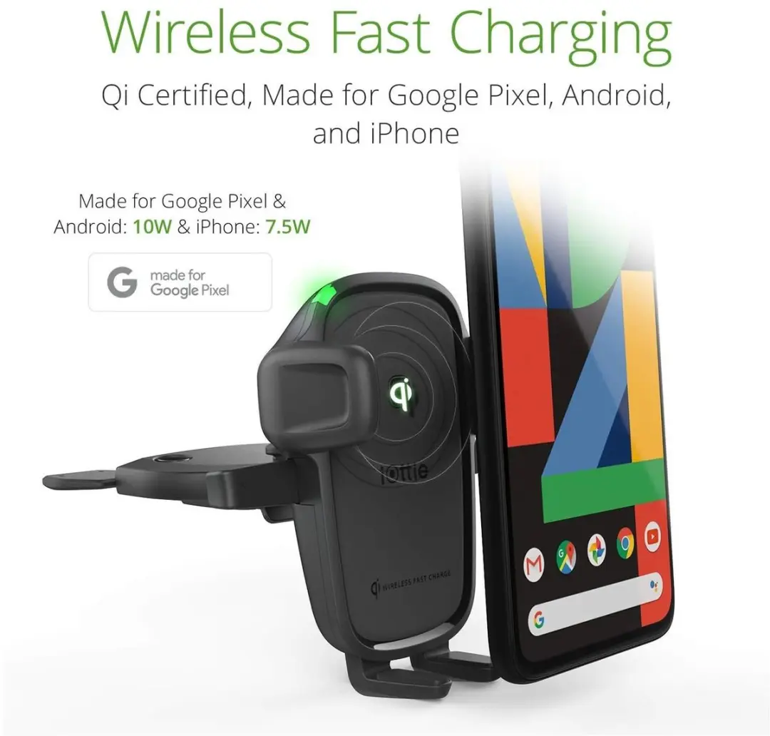 iOttie Easy One Touch Wireless 2 HLCRIO143 Telefoonhouder Auto - Zwart