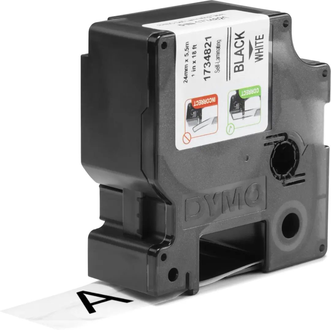 DYMO Rhino 1734821 Zeflaminerende Labels - 24mm x 5,5m - Wit