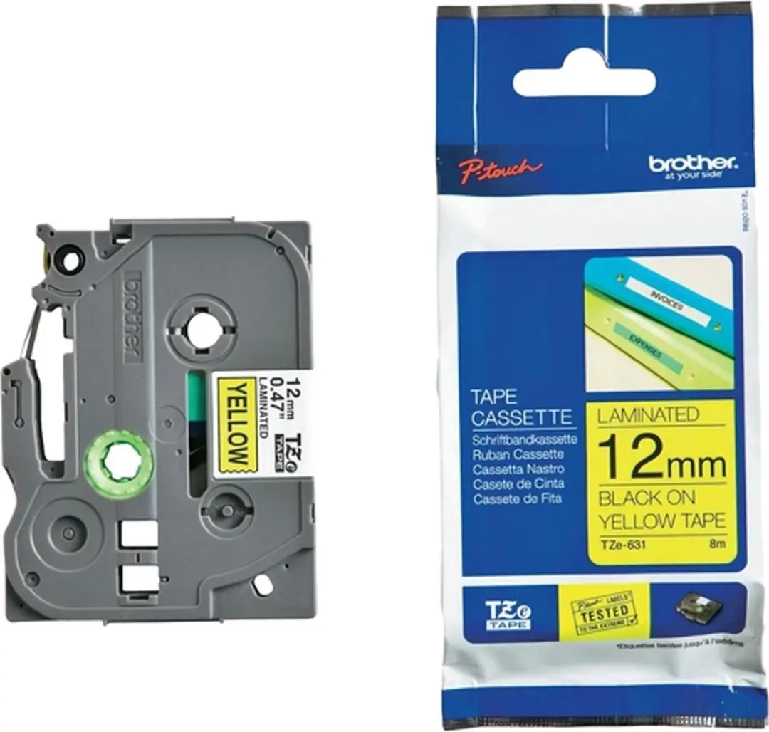 Brother TZ-631 12mm Lamineerband