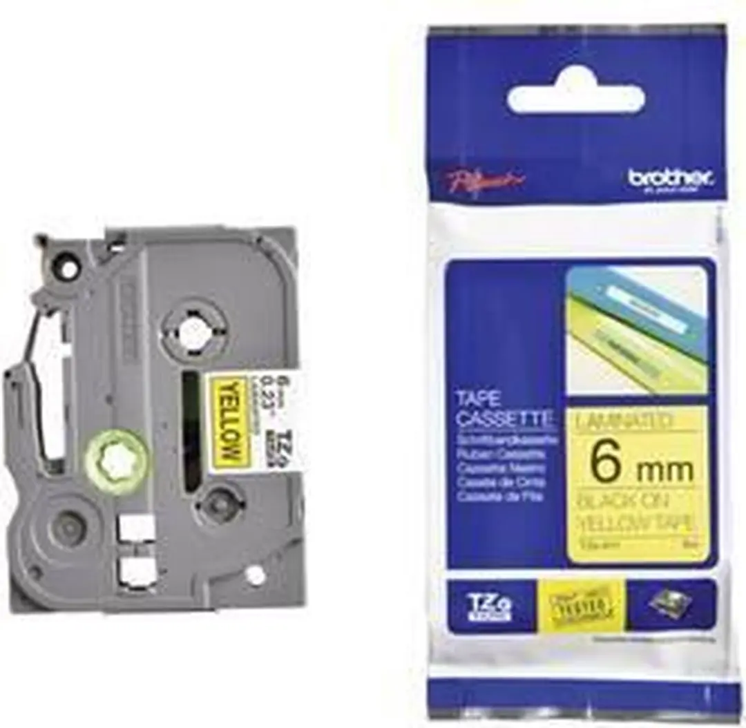 Brother TZE611 Labelprintertape - Geel