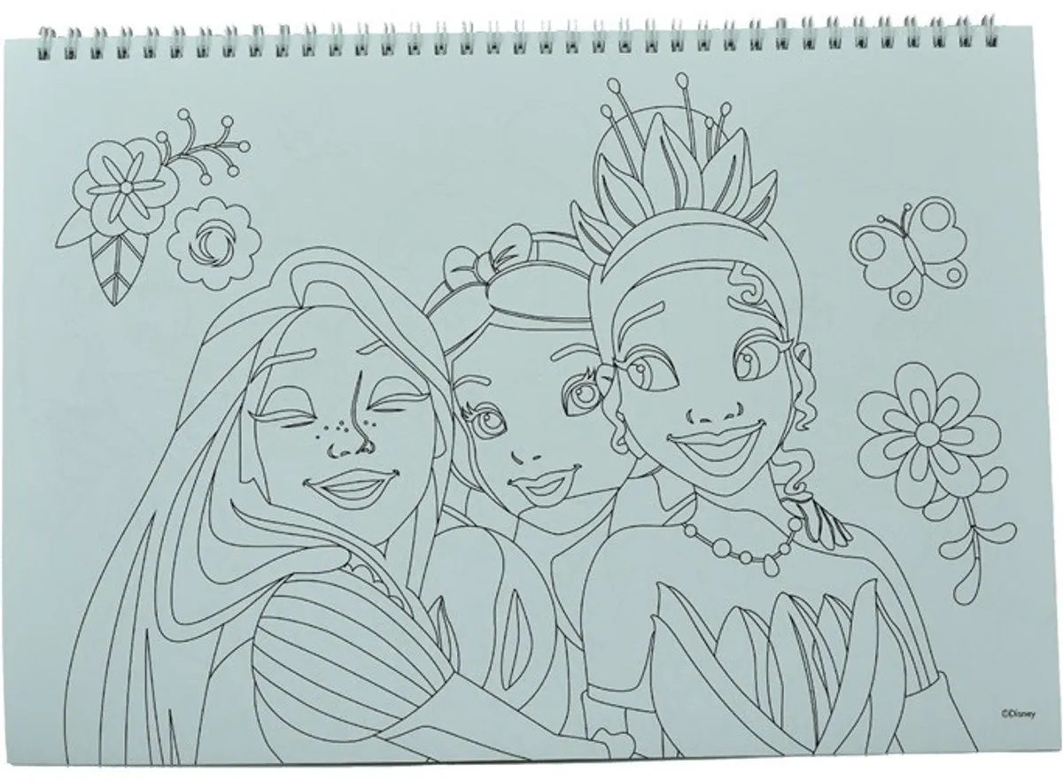 Disney Princess Spiraalschetsboek - 40 Vel Multi