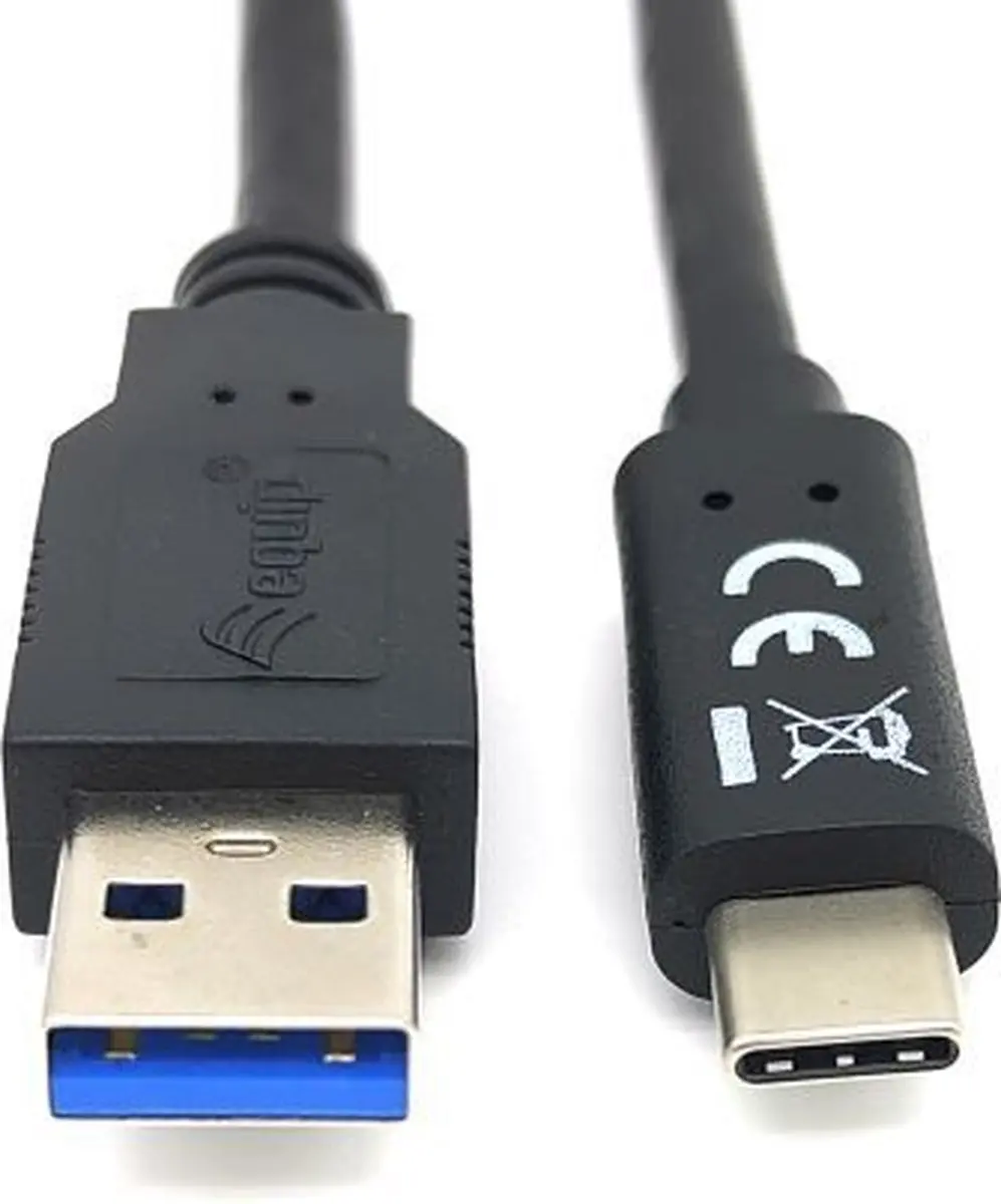 Equip 128344 USB-A naar USB-C Kabel 2m - Zwart - afbeelding 3 van 6