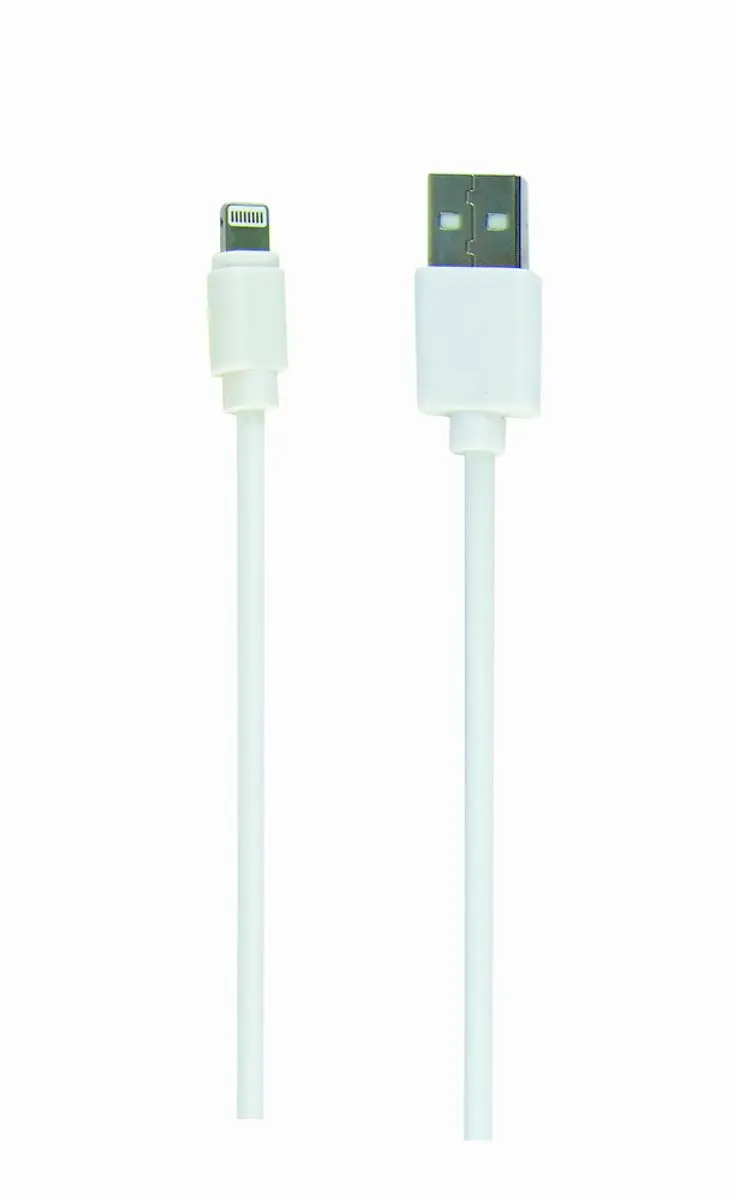 Cablexpert 8-pins USB-kabel Wit 1m
