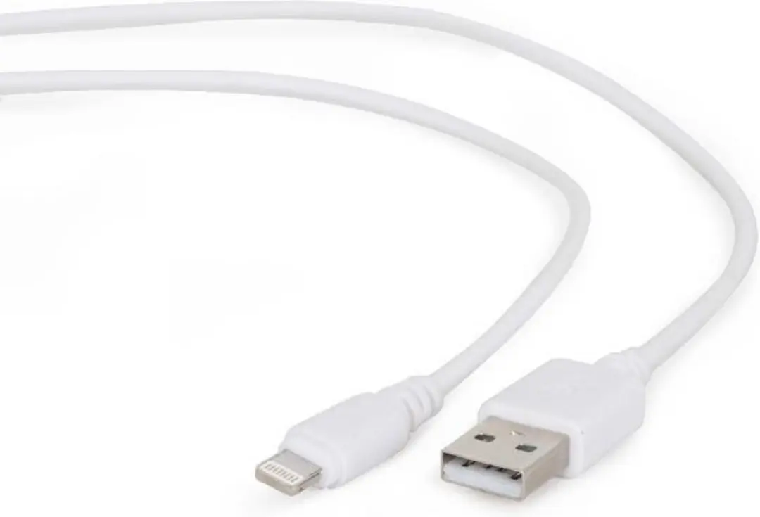 Cablexpert 8-pins USB-kabel Wit 1m