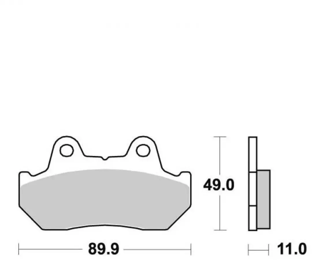 Plaquette de frein SBS pour Scooter Honda 250 Helix 1986 à 1987 542HF Neuf