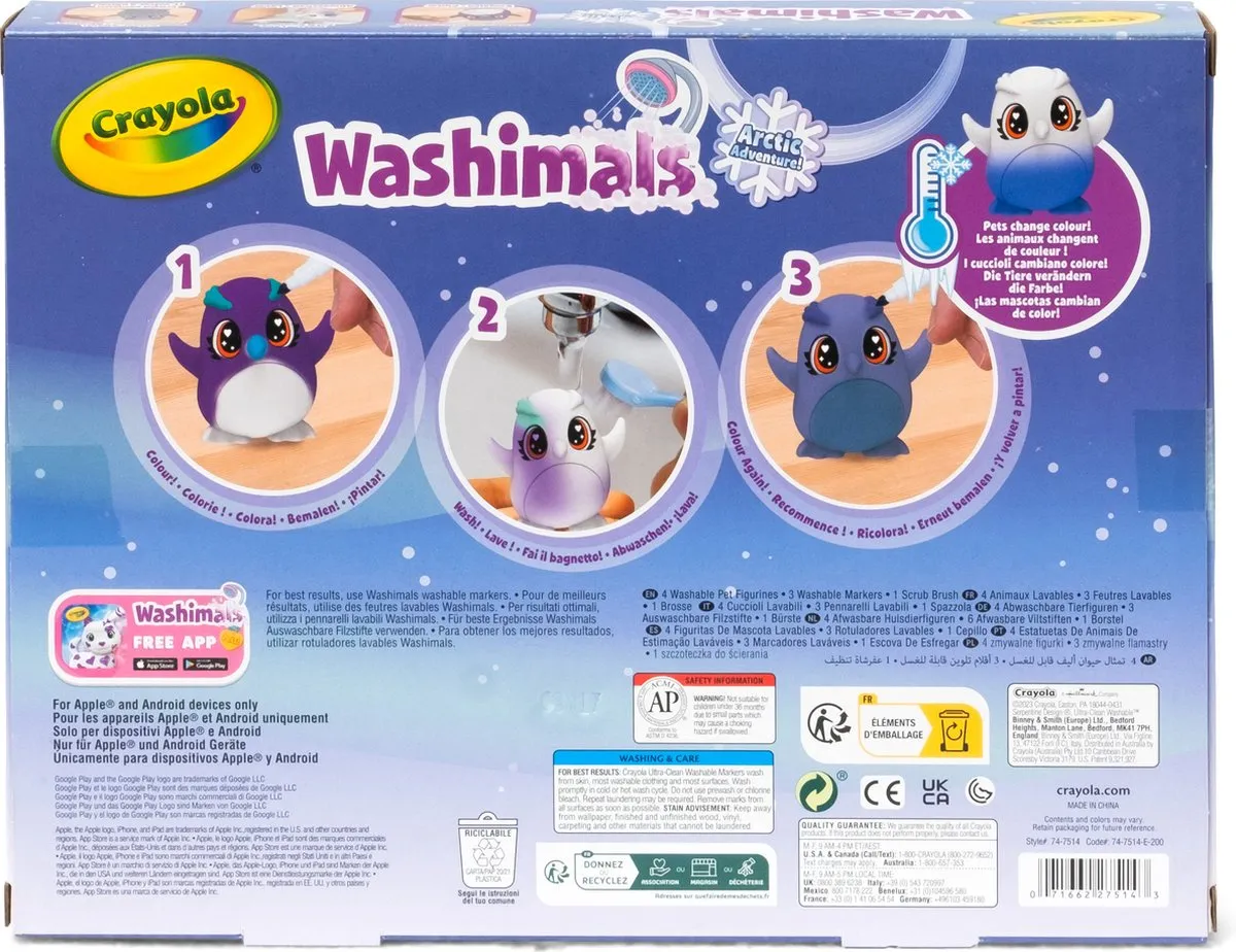 Crayola Washimals Hobbypakket Arctic Adventure - Veelkleurig