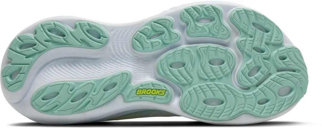 Brooks Adrenaline GTS 25 Dames Hardloopschoenen - Lichtgrijs/Wit/Geel