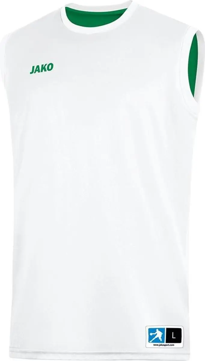 JAKO Change 2.0 Reversible Shirt Heren - XL - Wit/Sportgroen