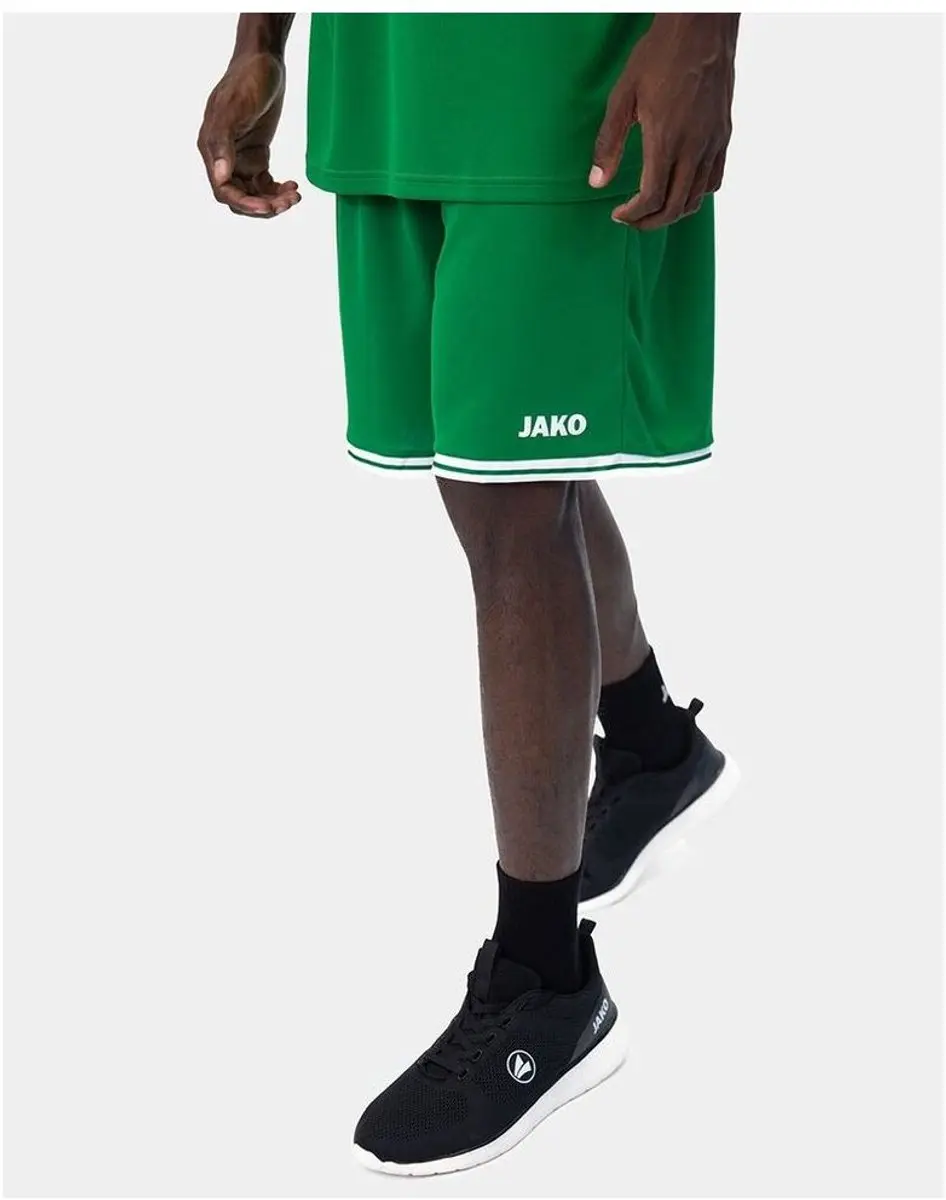 Jako Center 2.0 Basketbalshort Heren XXL - Wit/Sportgroen