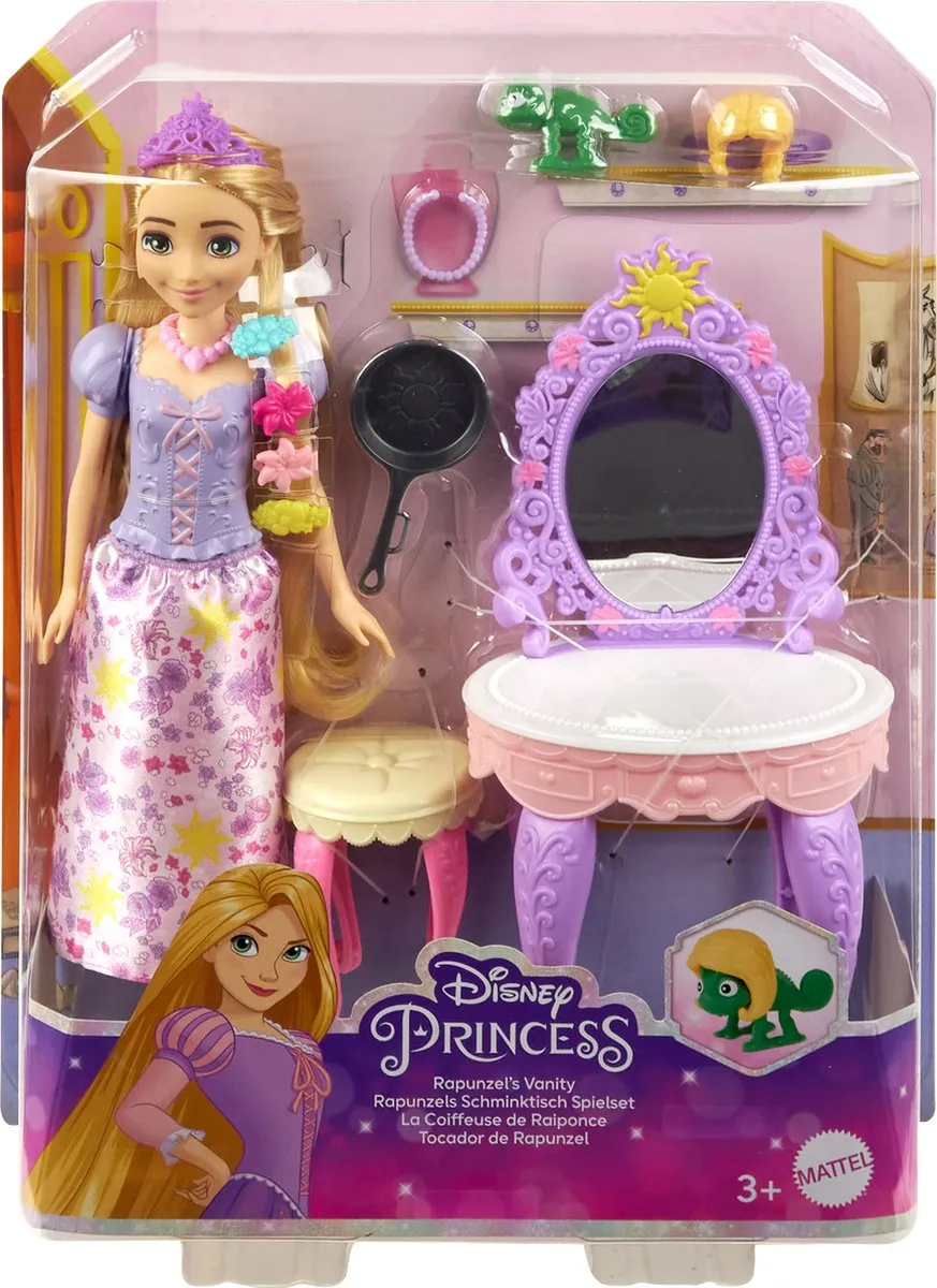 Disney Princess Rapunzel Poppenkaptafel - Roze