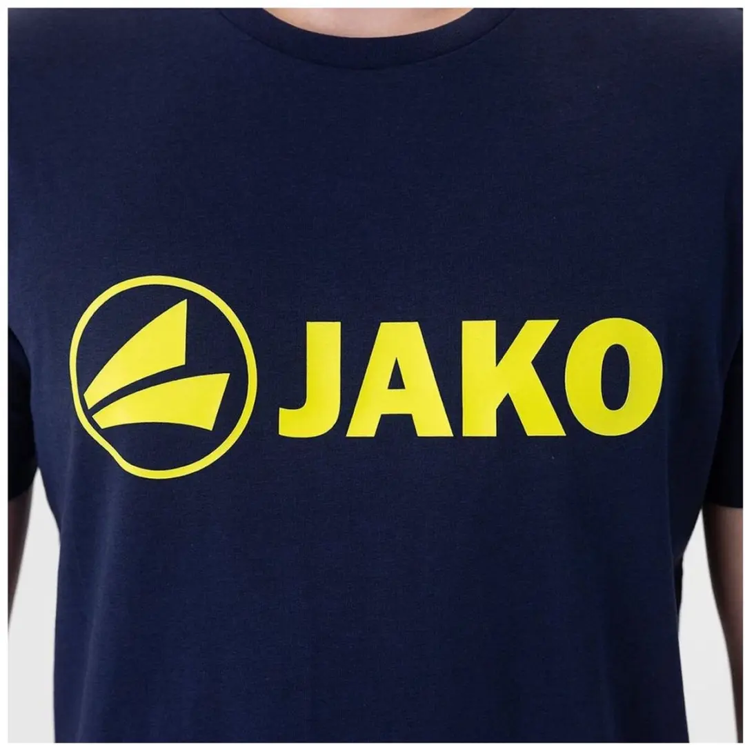 JAKO Promo T-Shirt Heren 7257 - Marine/Geel - 3XL