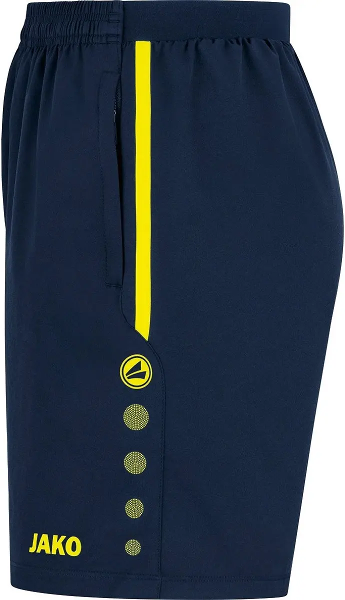 Jako Allround Short Dames 38 - Fluogeel/Marine