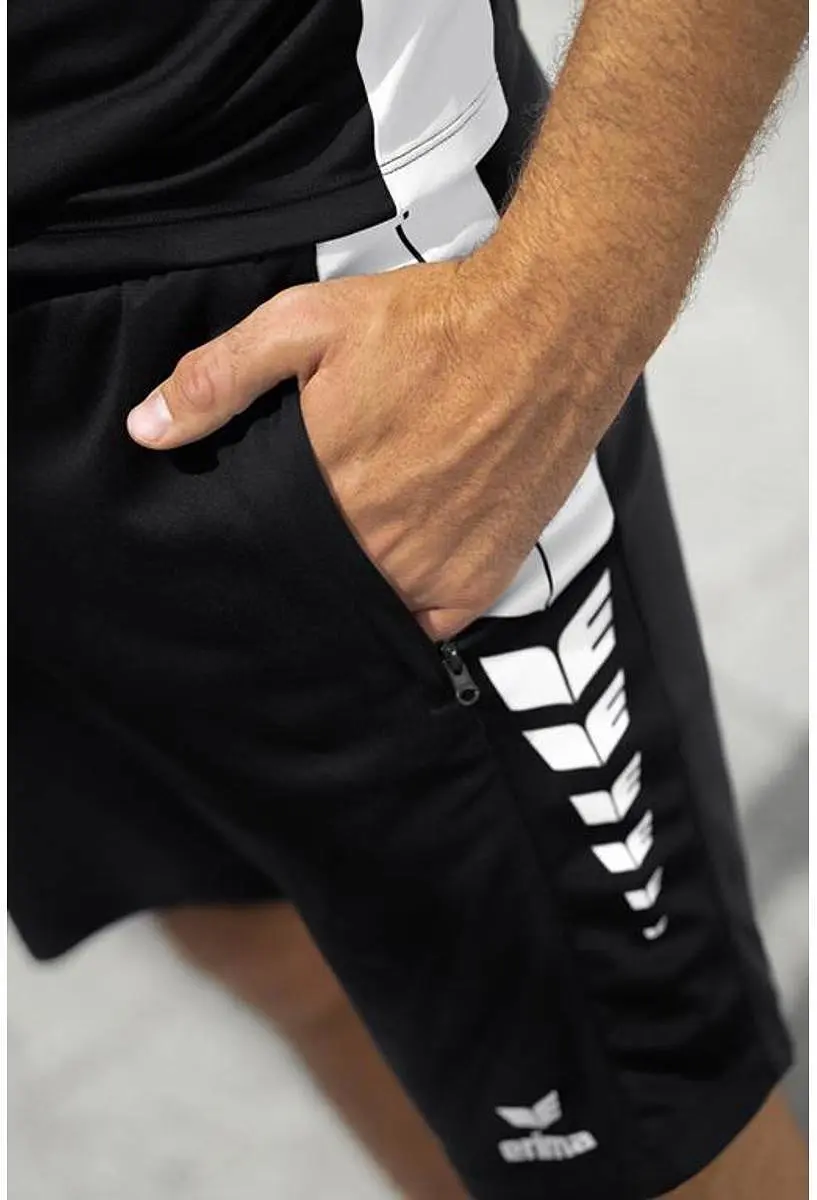 Erima Six Wings Worker Short Heren - L - Zwart