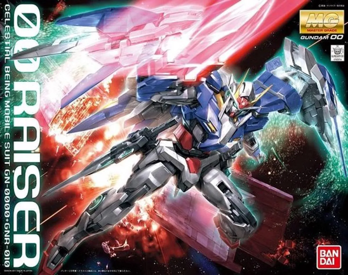 Bandai Namco MG 1/100 Gundam 00 Raiser Modelkit - 200 Onderdelen - Multicolor