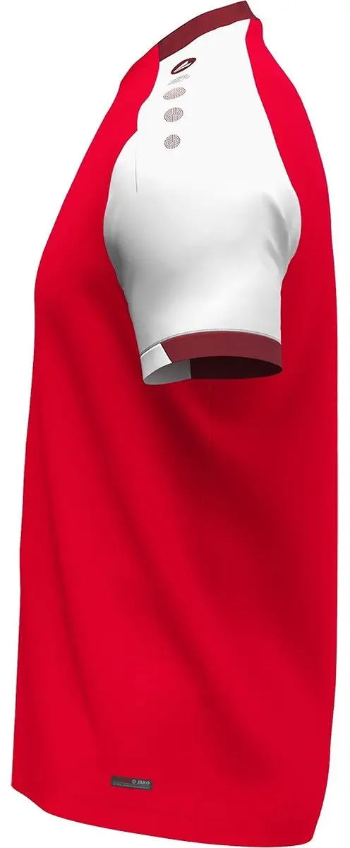 Jako Dynamic T-Shirt Dames - Rood/Wit/Donkerrood S