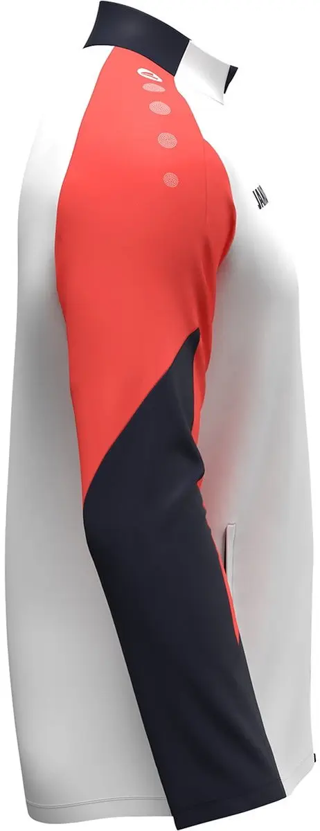 Jako Dynamic Polyestervest Heren S - Wit/Koraal/Marine