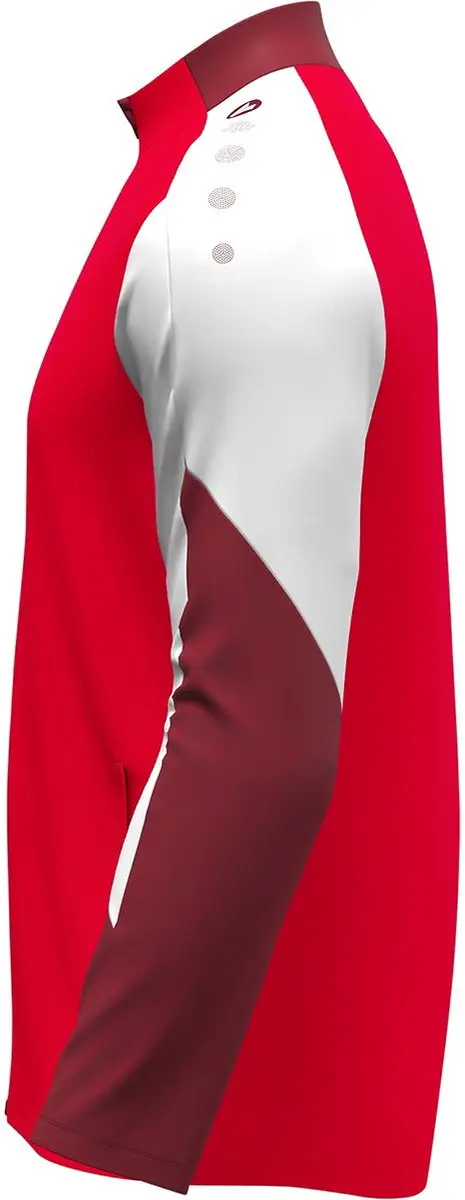JAKO Dynamic Polyestervest Heren - Rood/Wit/Donkerrood S