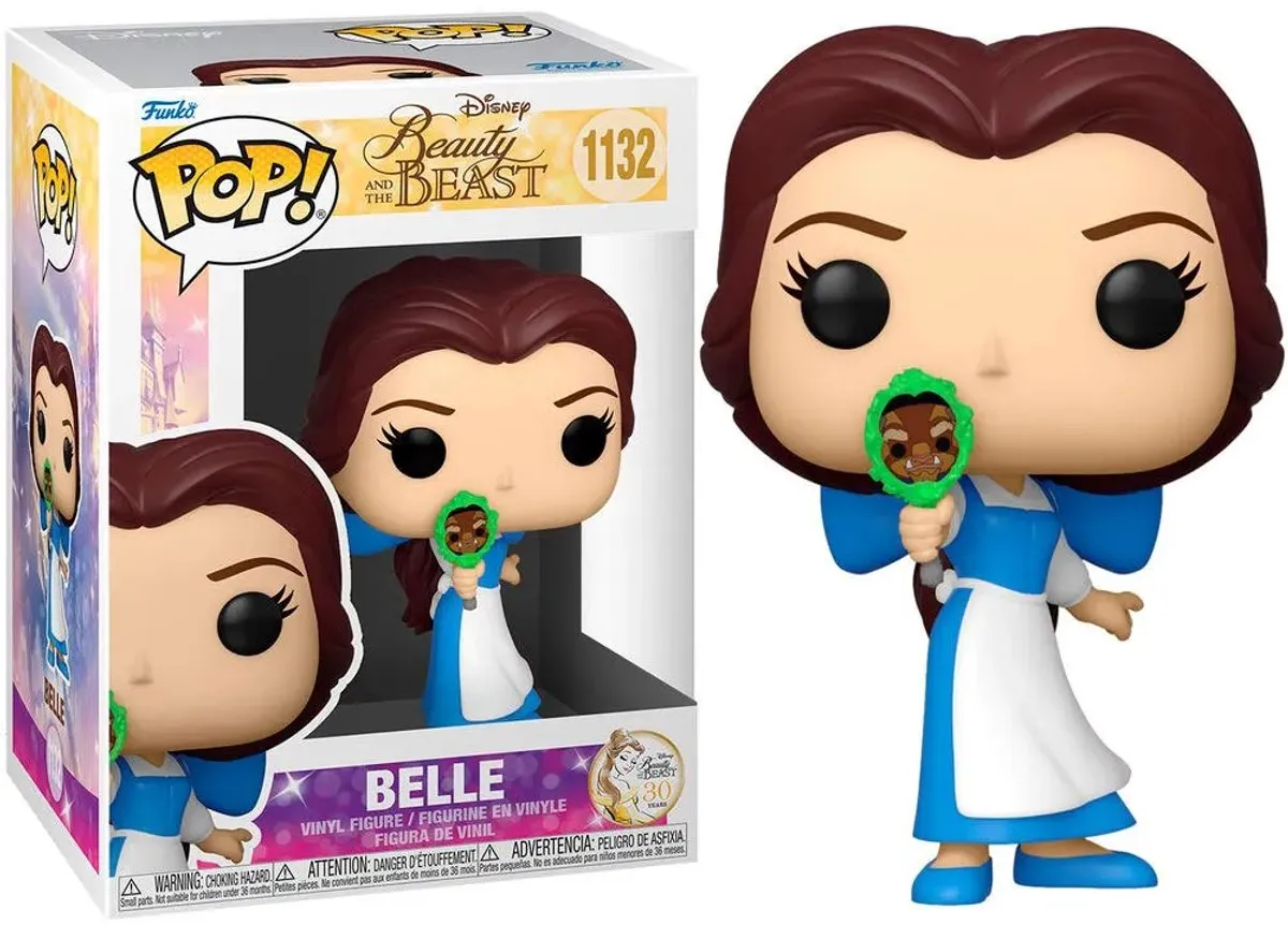 Disney POP! Movies Belle Verzamelfiguur - 9cm - Multicolor
