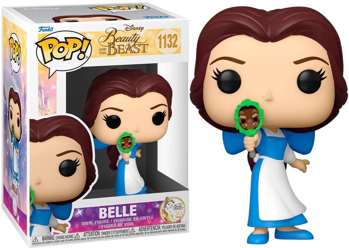 Disney POP! Movies Belle Verzamelfiguur - 9cm - Multicolor
