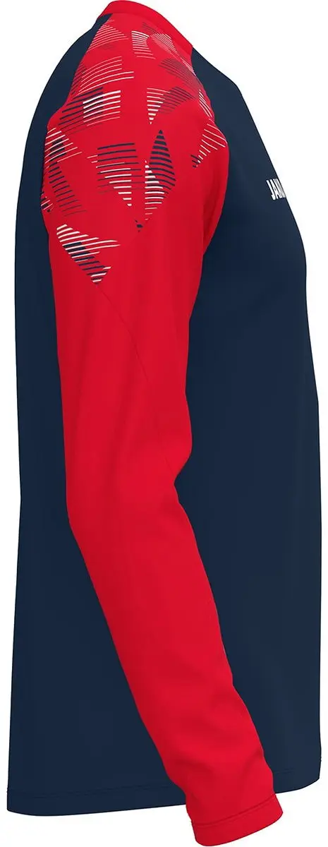 JAKO Sonic Longsleeve Heren S - Marine/Rood