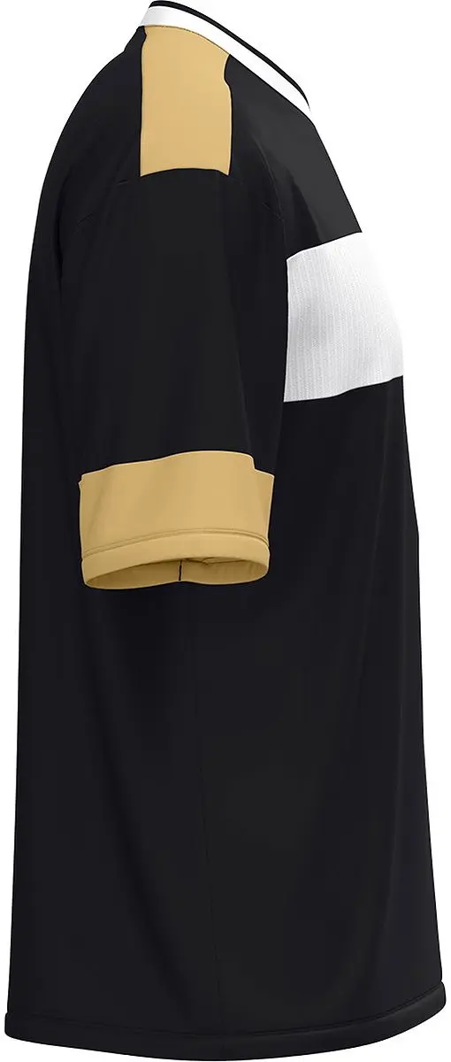 JAKO Club 92 Shirt Heren - XL - Zwart/Wit/Goud