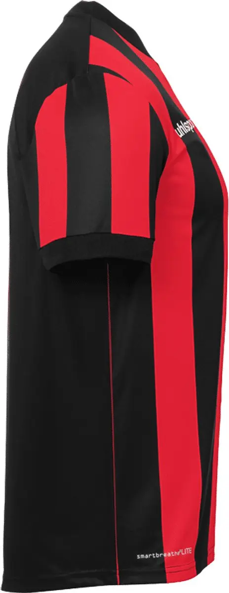 Uhlsport Stripe 2.0 Shirt Korte Mouw Kinderen 116 - Zwart/Rood