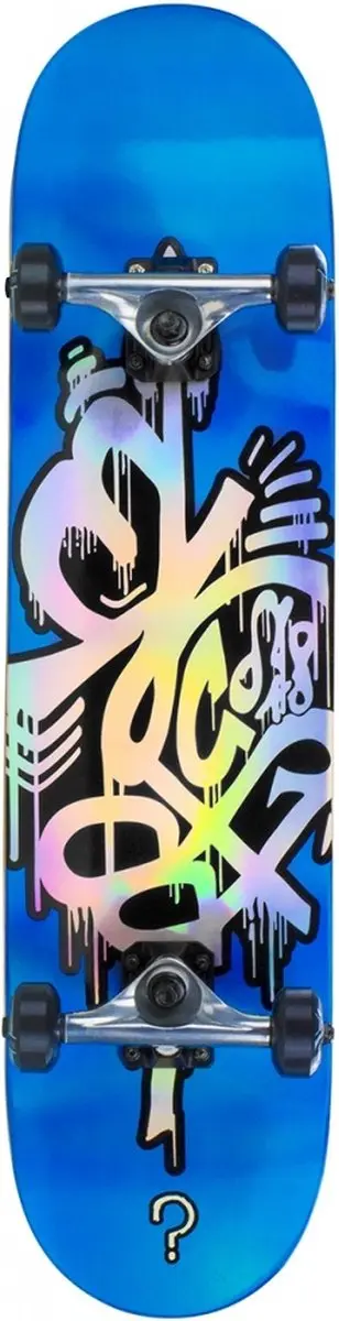 Enuff Hologram Skateboard Blue 8.0 / White wheels