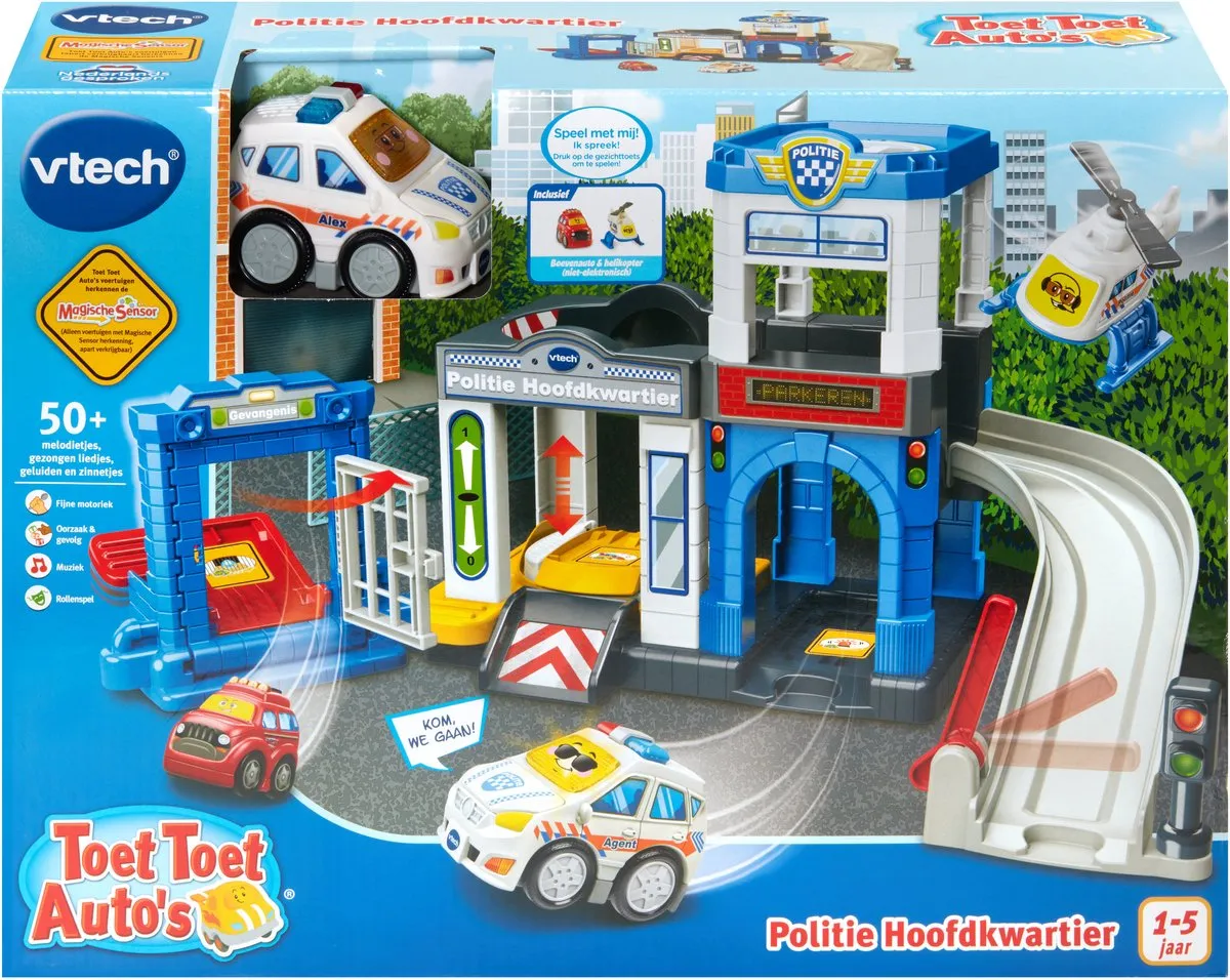 Vtech Toet Toet Politie Hoofdkwartier - Agent Alex MPN 80-569923 - Educatief Speelgoed - Multicolor