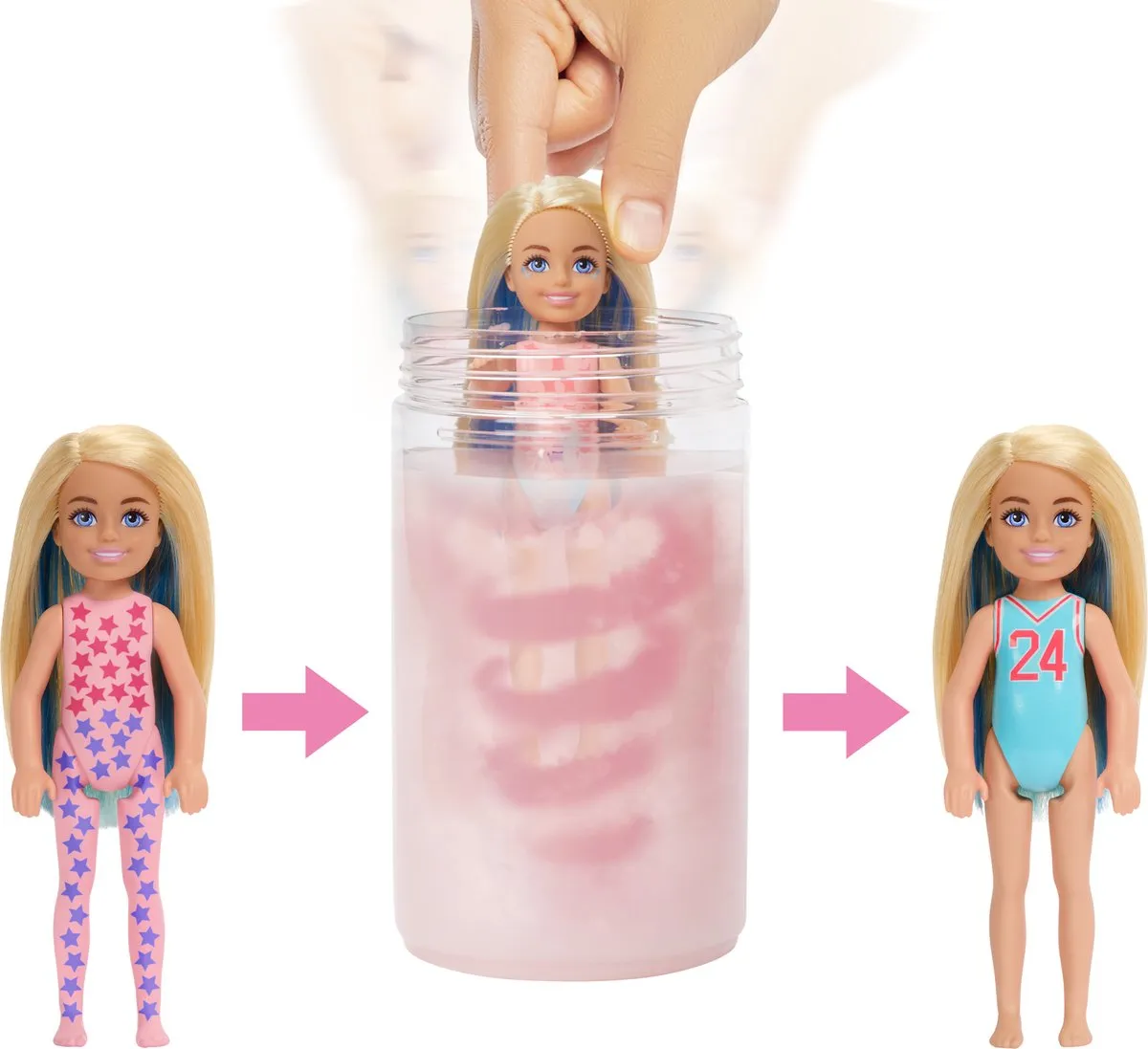 Barbie Color Reveal HKT85 Minipop - 14cm - Multikleur