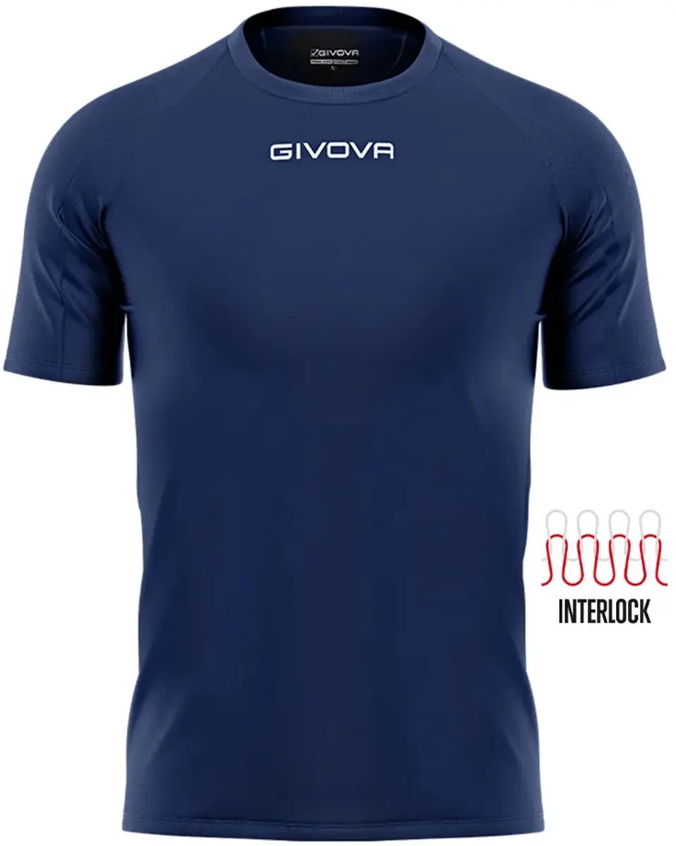 Givova Capo Sportshirt - S - Marineblauw