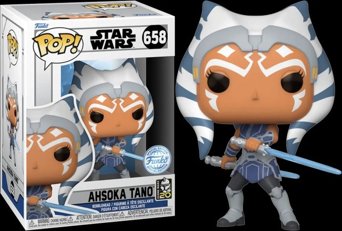 Funko Pop Star Wars Clone Wars Ashoka Tano #658 - Multicolor