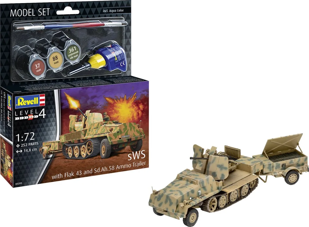 Revell 63293 sWS Flak-Aufbau Militaire Voertuigen 1:72