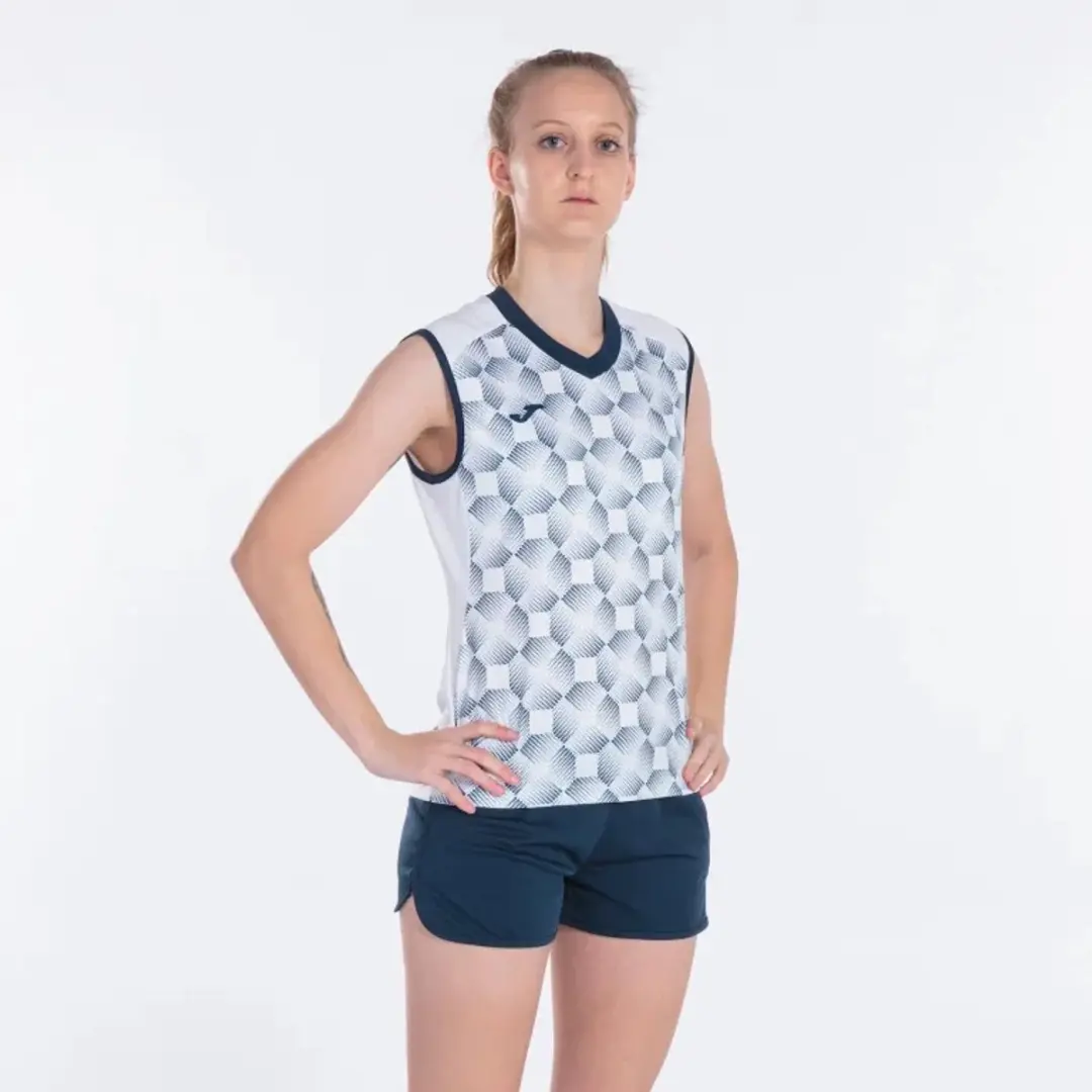 Joma Supernova III Tanktop Dames - L - Wit/Marine