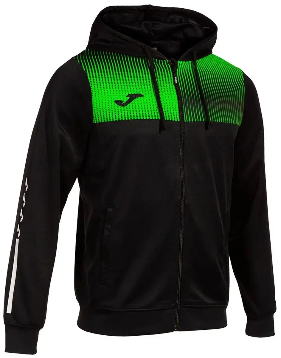Joma Supernova Sweatshirt - 5-6 jaar - Zwart/Fluor Groen