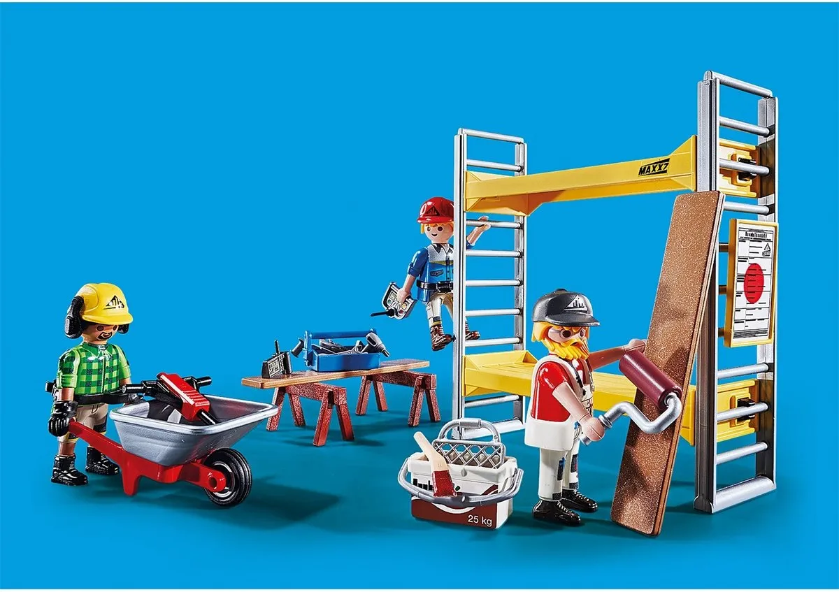Playmobil City Action Stelling met werklieden 70446 - Multicolor