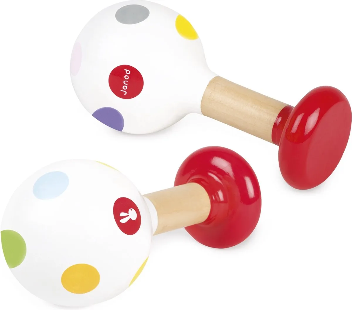 Janod Confetti Maracas Staand Indisplay - 12 Stuks - Meerkleurig - afbeelding 2 van 6