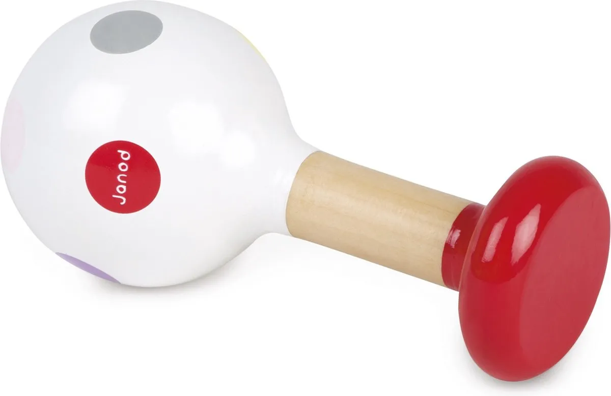 Janod Confetti Maracas Staand Indisplay - 12 Stuks - Meerkleurig
