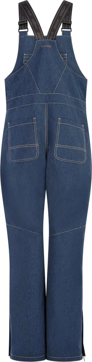 Protest PRTAdan Skibroek Dames Salopette - Waterkolom 10K - Dark Sky Denim