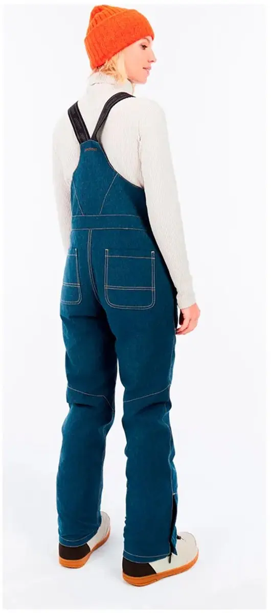 Protest PRTAdan Skibroek Dames Salopette - Waterkolom 10K - Dark Sky Denim