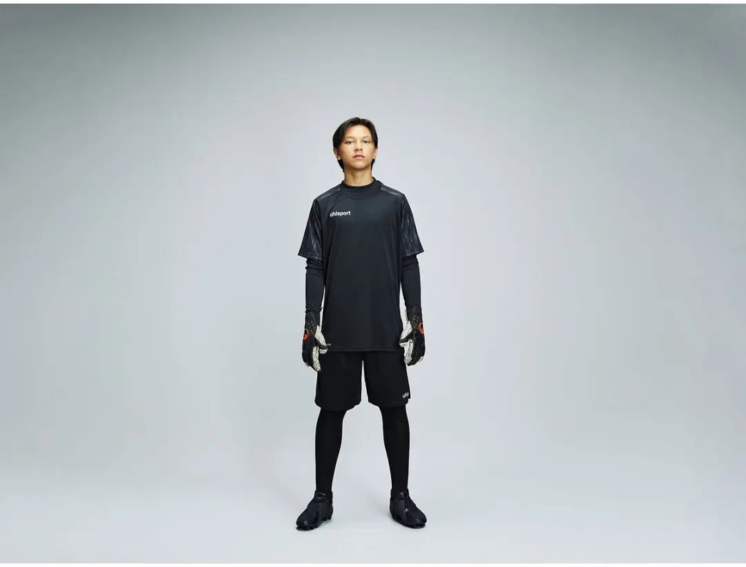 Uhlsport Reaction Keeperset Kinderen Trainingspak 140 - Zwart/Antraciet